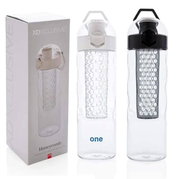 Xd Xclusive Honeycomb Water Bottle, White black