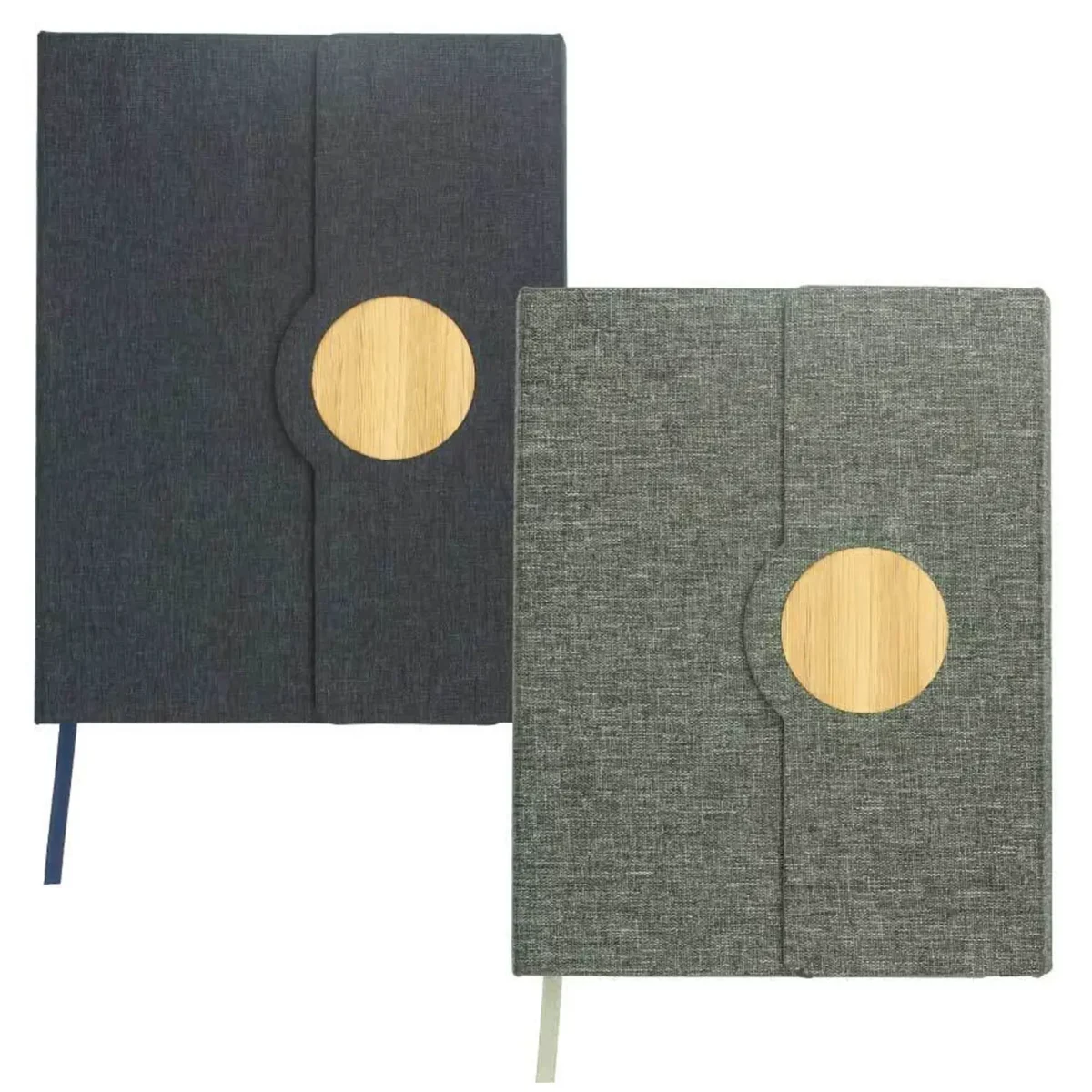 A5 Notebooks with Bamboo & Magnetic Closure RPET Image 1