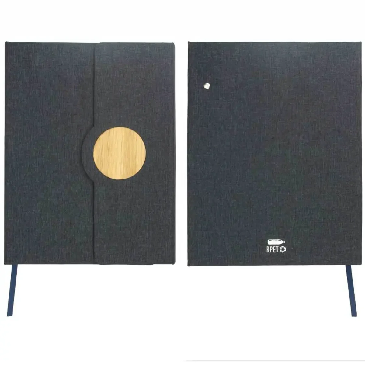 A5 Notebooks with Bamboo & Magnetic Closure RPET Image 1=3