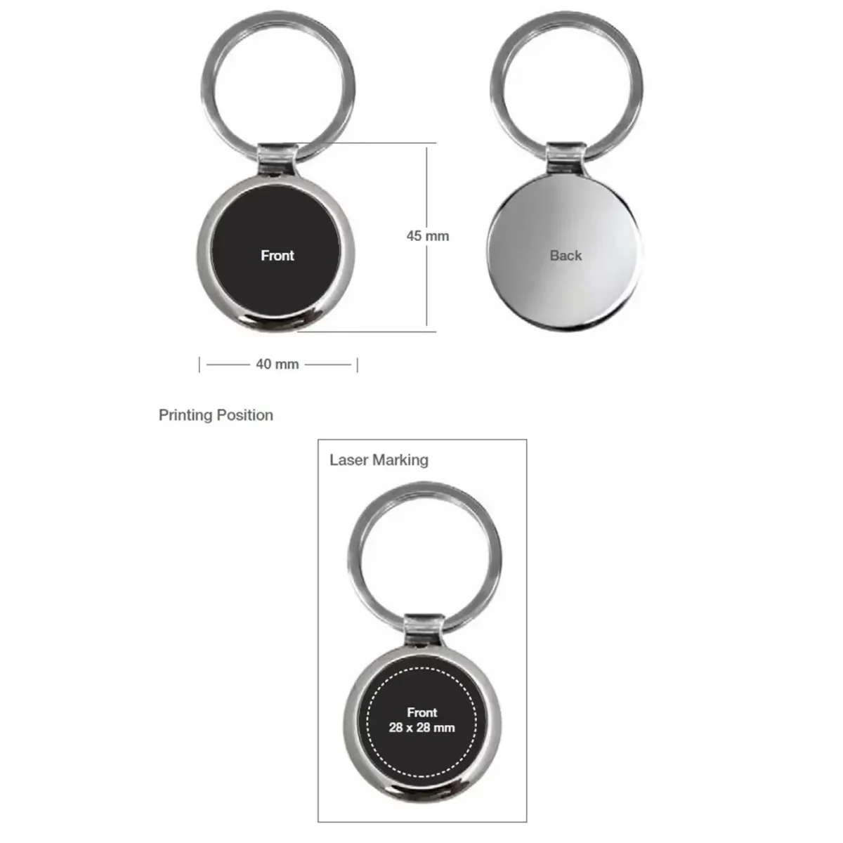 Metal Keychain Round Shaped image 5