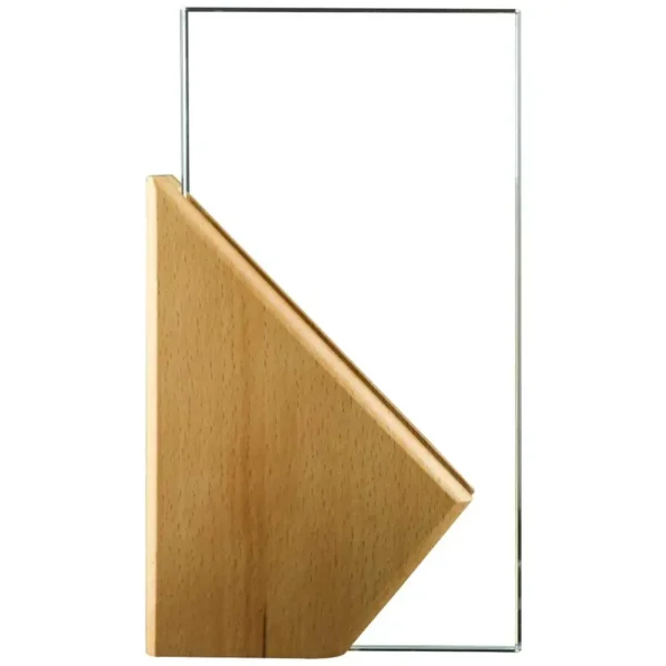 Rectangle Wooden Crystal Awards in Hardboard Box image 1